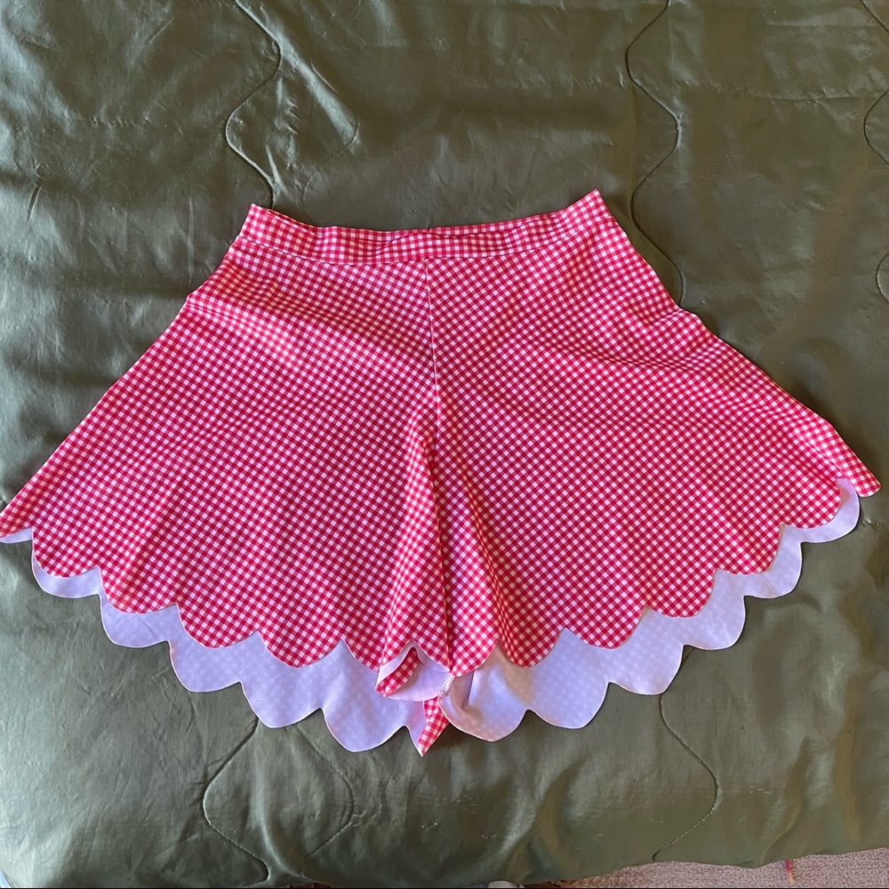 Black Milk Gingham Red Shorties size M